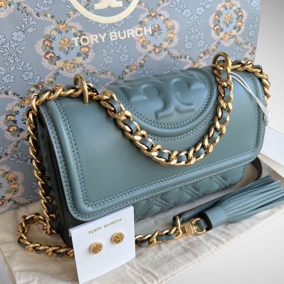 Tory Burch Handbags - NWT Tory Burch Fleming Small Convertible Shoulder Bag & Miller Pavé Studs $596